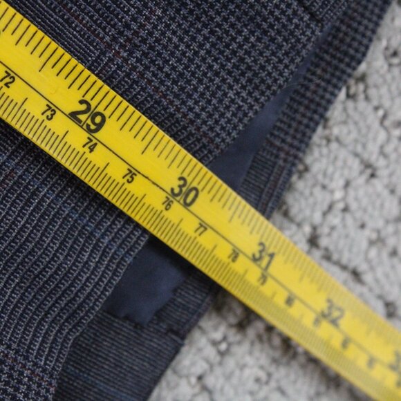 Brook Brothers Blazer Mens Size 41R Navy Blue/Gray Wool Three Button Front - Picture 9 of 10